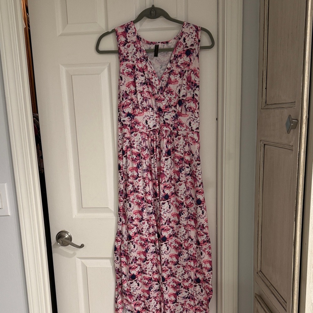 Floral Pink Maxi Dress